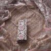 handblock print chanderi silk (purple & beige aurelia)