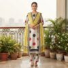 handblock print modal (yellow floral printed)