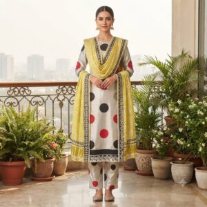 NEW ARRIVALS handblock print modal (yellow floral printed)