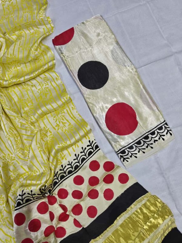 handblock print modal (yellow floral printed)