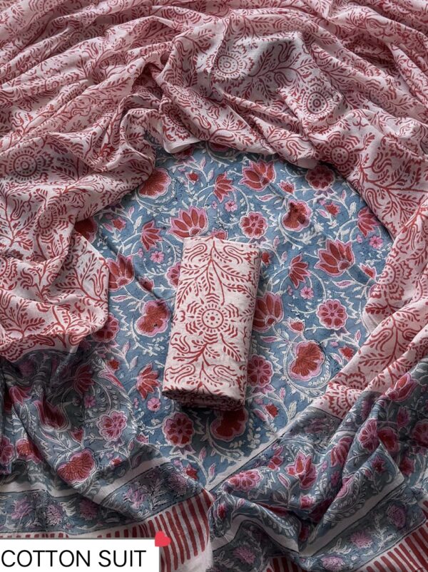 handblock print mul cotton (purple) handblock print mul cotton (purple)