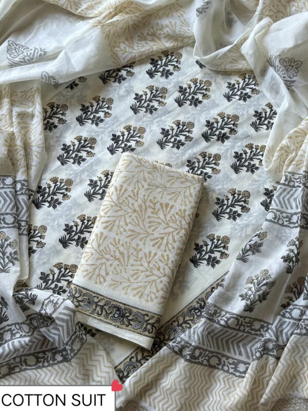 handblock print mul cotton (blue with red) handblock print mul cotton (blue with red)