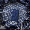 handblock print chanderi silk (purple floral printed)