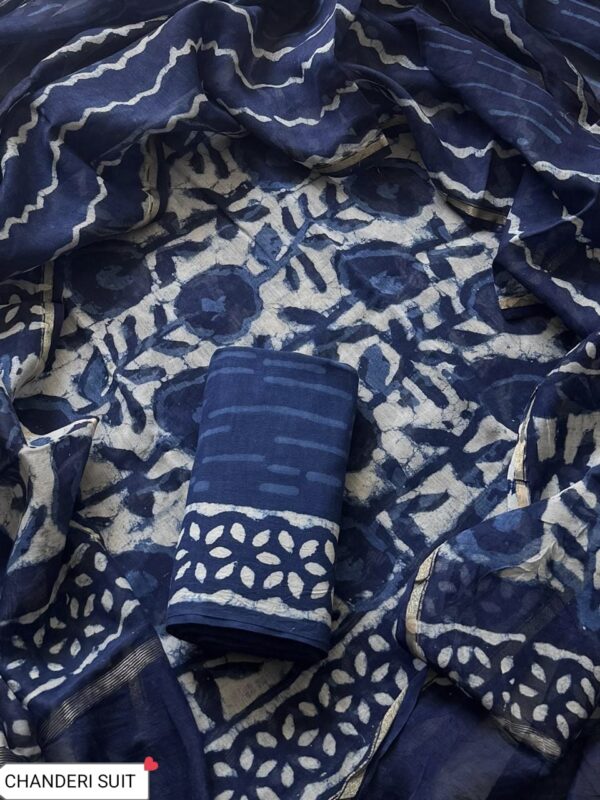 handblock print chanderi silk (purple printed) handblock print chanderi silk (purple printed)