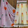 handblock print mul cotton sarees (purple with black border)