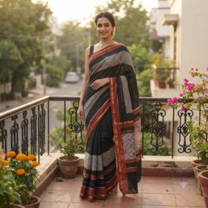 NEW ARRIVALS handblock print silk sarees (red printed pattern)