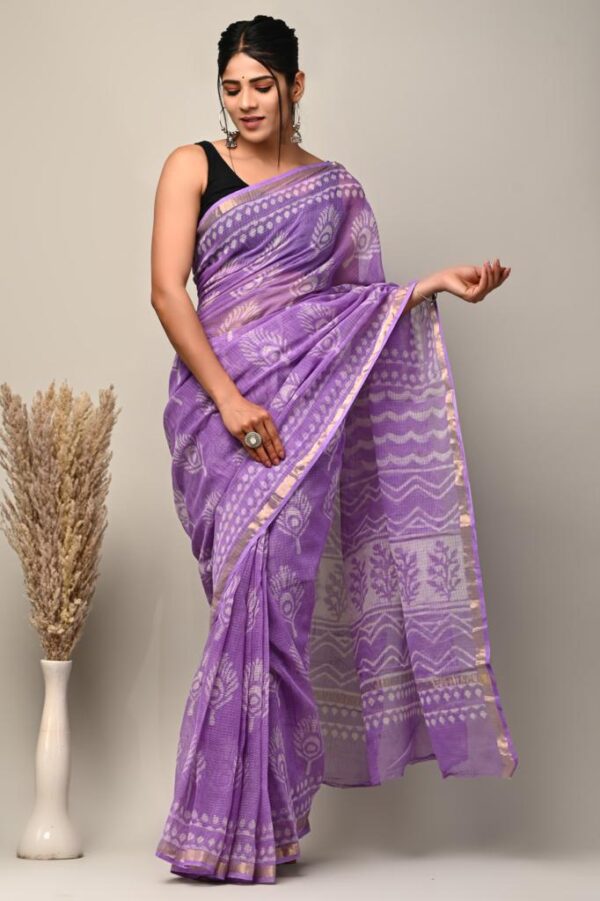 handblock print kota sarees (blue) handblock print kota sarees (blue)