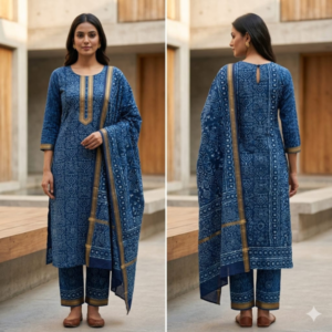 handblock print chanderi silk (green paisley printed) (copy)