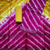 handblock print chanderi silk (pink with white dot ) (copy)