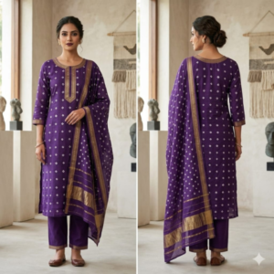 handblock print chanderi silk (hot pink floral) (copy)