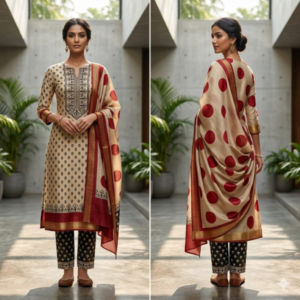 handblock print chanderi silk (black with yellow) (copy)