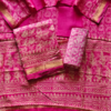 handblock print chanderi silk (pink with yellow fashor) (copy)