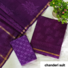 handblock print chanderi silk (purple floral printed) (copy)