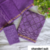handblock print chanderi silk (purple floral printed) (copy)