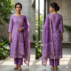 handblock print chanderi silk (purple floral printed) (copy)