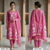 handblock print chanderi silk (pink with yellow fashor) (copy)