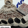 handblock print with chiffon dupatta (beige)