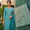 muslin dress material (blue)