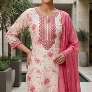 NEW ARRIVALS muslin dress material (blue) (copy)