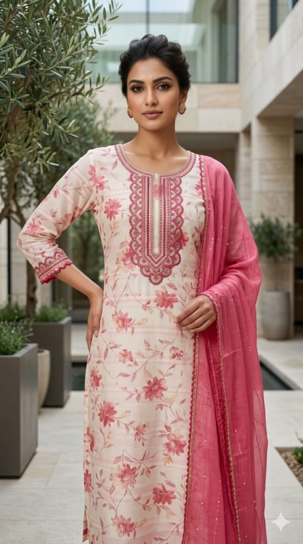 muslin dress material (blue) (copy)