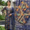 muslin dress material (blue)