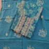 muslin dress material (blue)