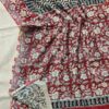 handblock linen saree