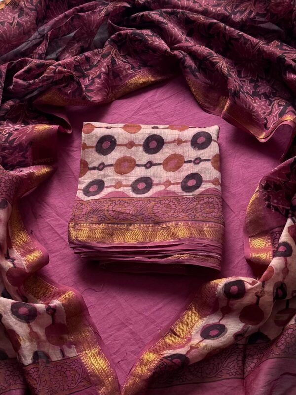 handblock print silk
