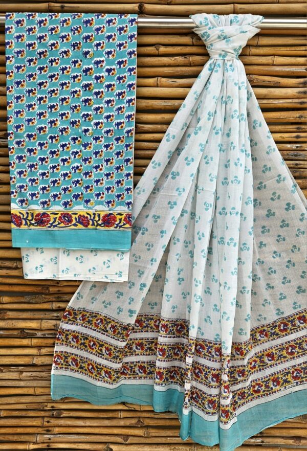 handblock print mul cotton dupatta handblock print mul cotton dupatta