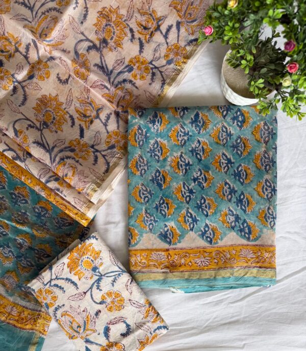 handblock print silk