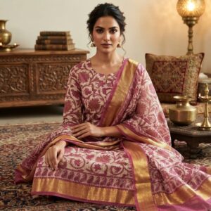 NEW ARRIVALS handblock print silk