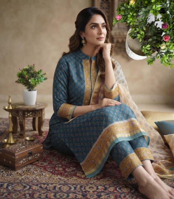 handblock print silk