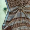 handblock linen saree