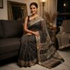 handblock print silk sarees