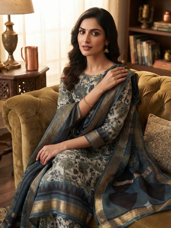 handblock print silk