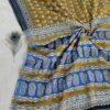 handblock linen saree
