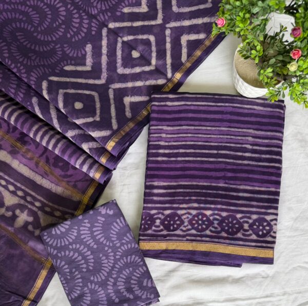 handblock print silk