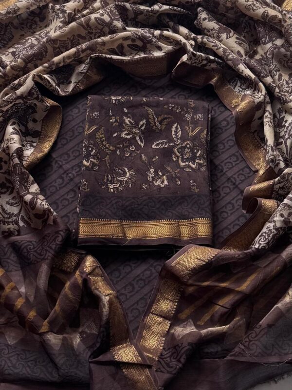 handblock print silk