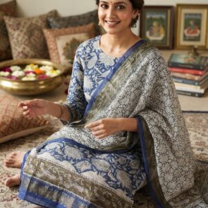 NEW ARRIVALS handblock print silk