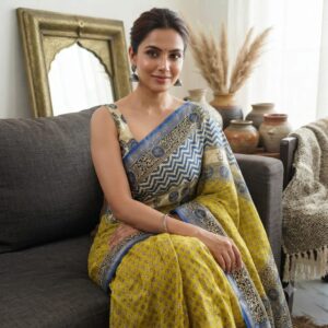 NEW ARRIVALS handblock print silk sarees