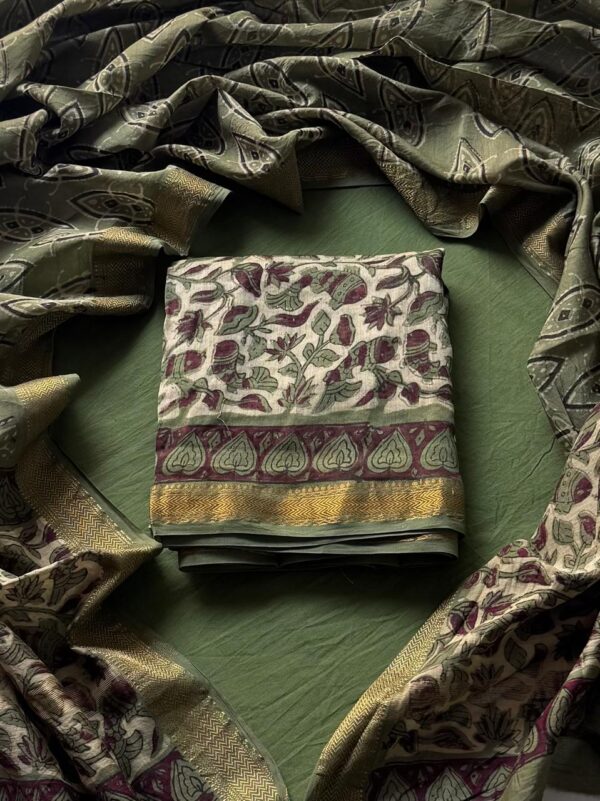 handblock print silk