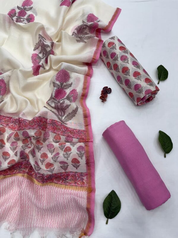 handblock print silk