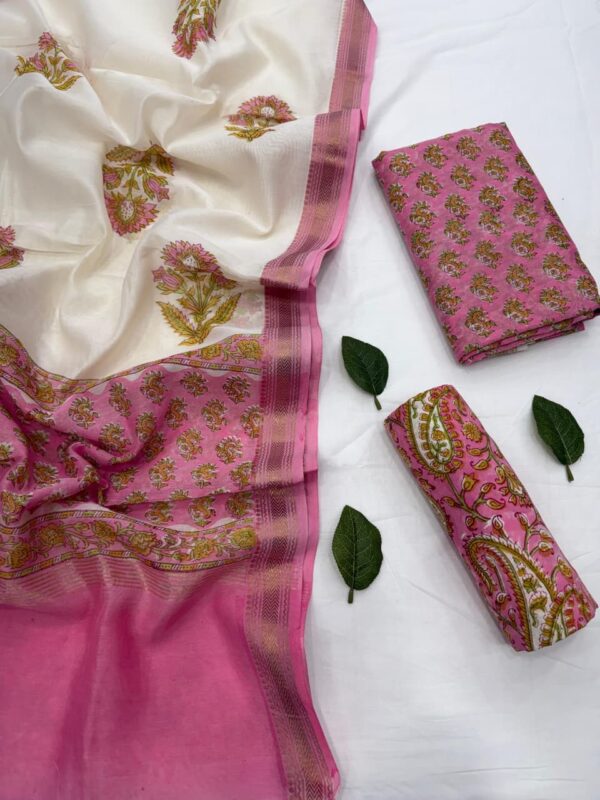 handblock print silk