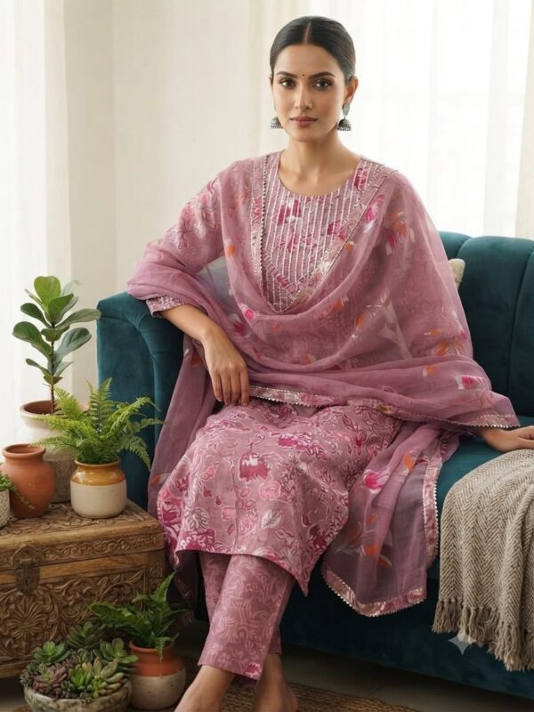 handblock print with chiffon dupatta handblock print with chiffon dupatta