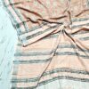handblock linen saree