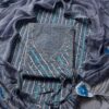 handblock print with chiffon dupatta