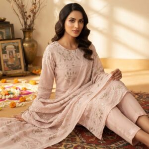 lucknowi dress material