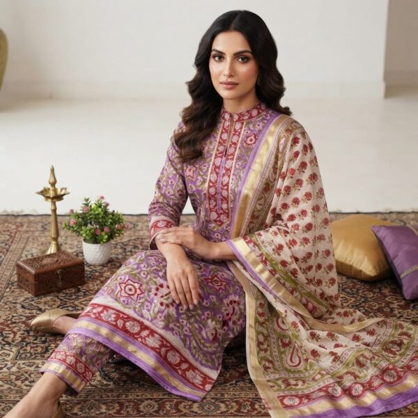 handblock print silk
