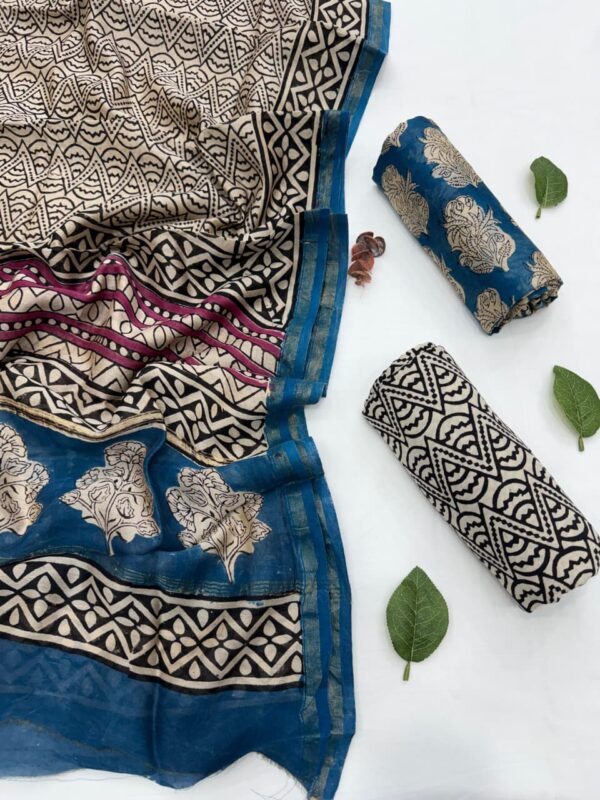 handblock print silk