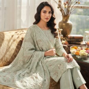 HOME lucknowi dress material